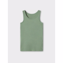 NAME IT 2-Pak Tanktoppe Hedge Green